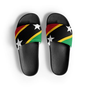 Men's slides with St. Kitts Nevis Flag