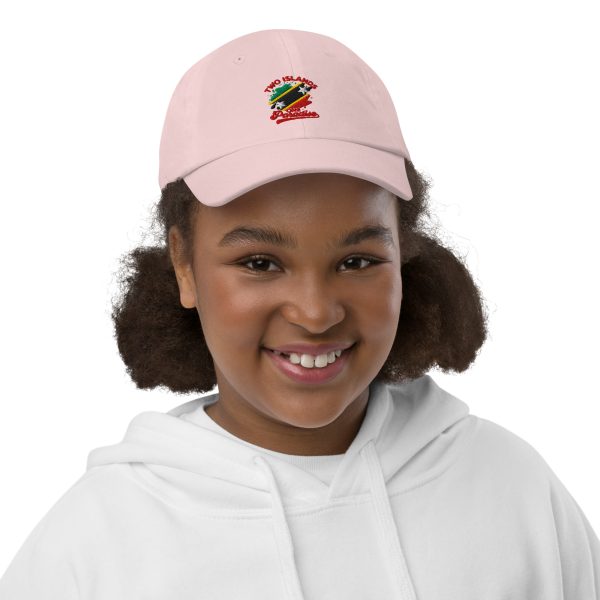 Youth Baseball Cap with "Two Islands One Paradise" Embroidered Logo - Image 13