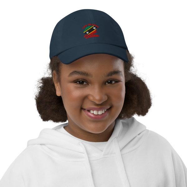 Youth Baseball Cap with "Two Islands One Paradise" Embroidered Logo - Image 3