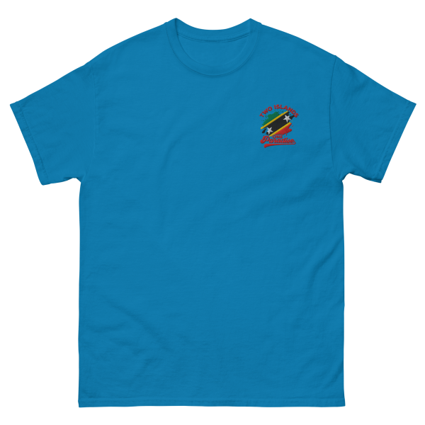 Two Islands One Paradise Unisex Classic Tee - Gildan 5000 - Image 3