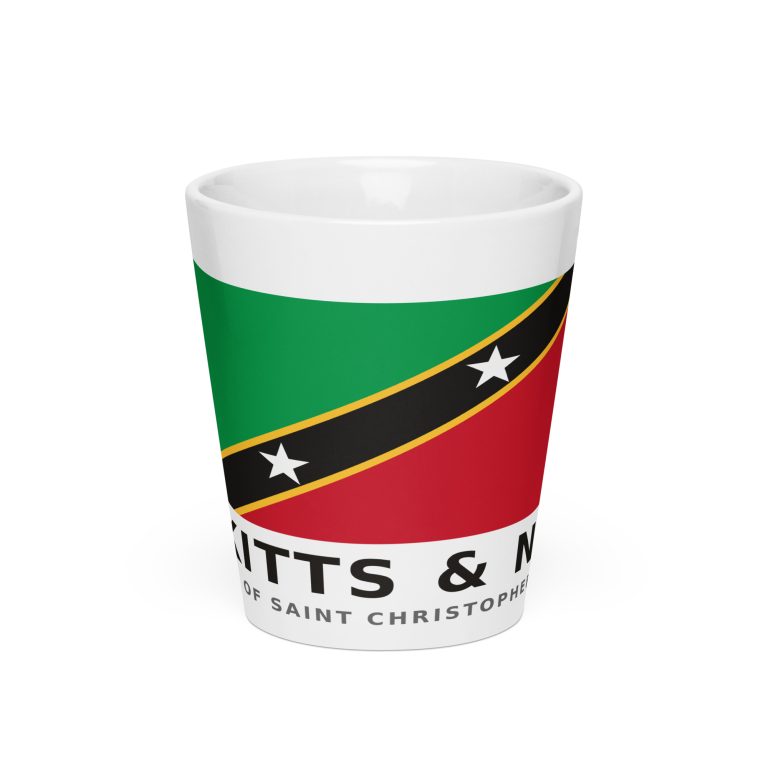 St. Kitts & Nevis Classic Flag Latte Mug