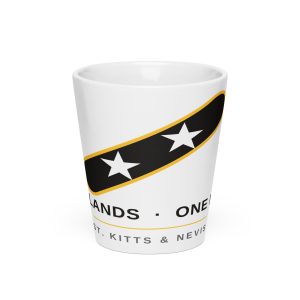 Two Islands One Nation minimal latte mug