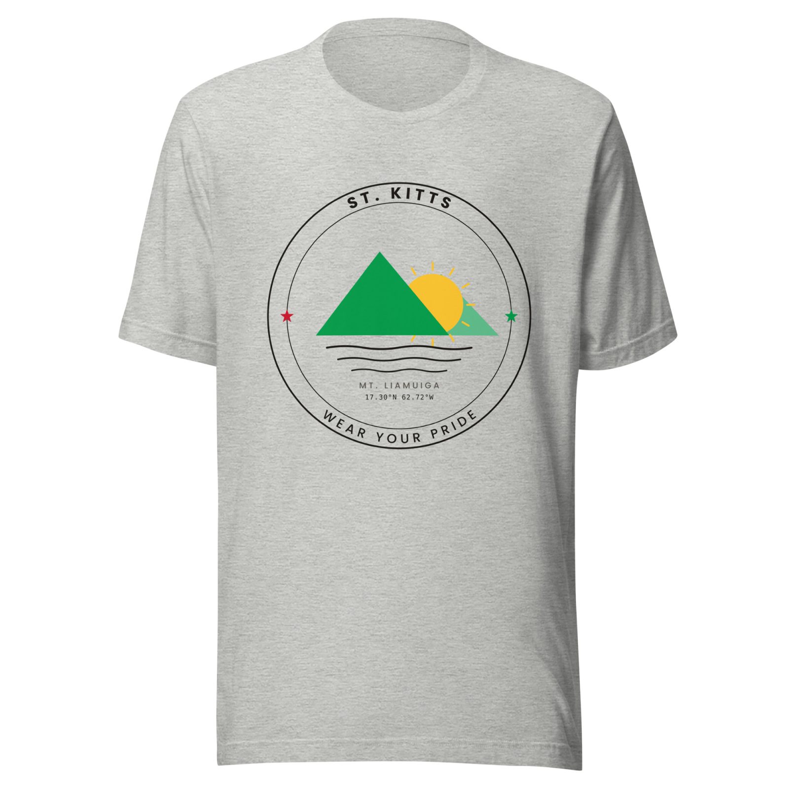 St. Kitts Wear Your Pride t-shirt in athletic heather grey