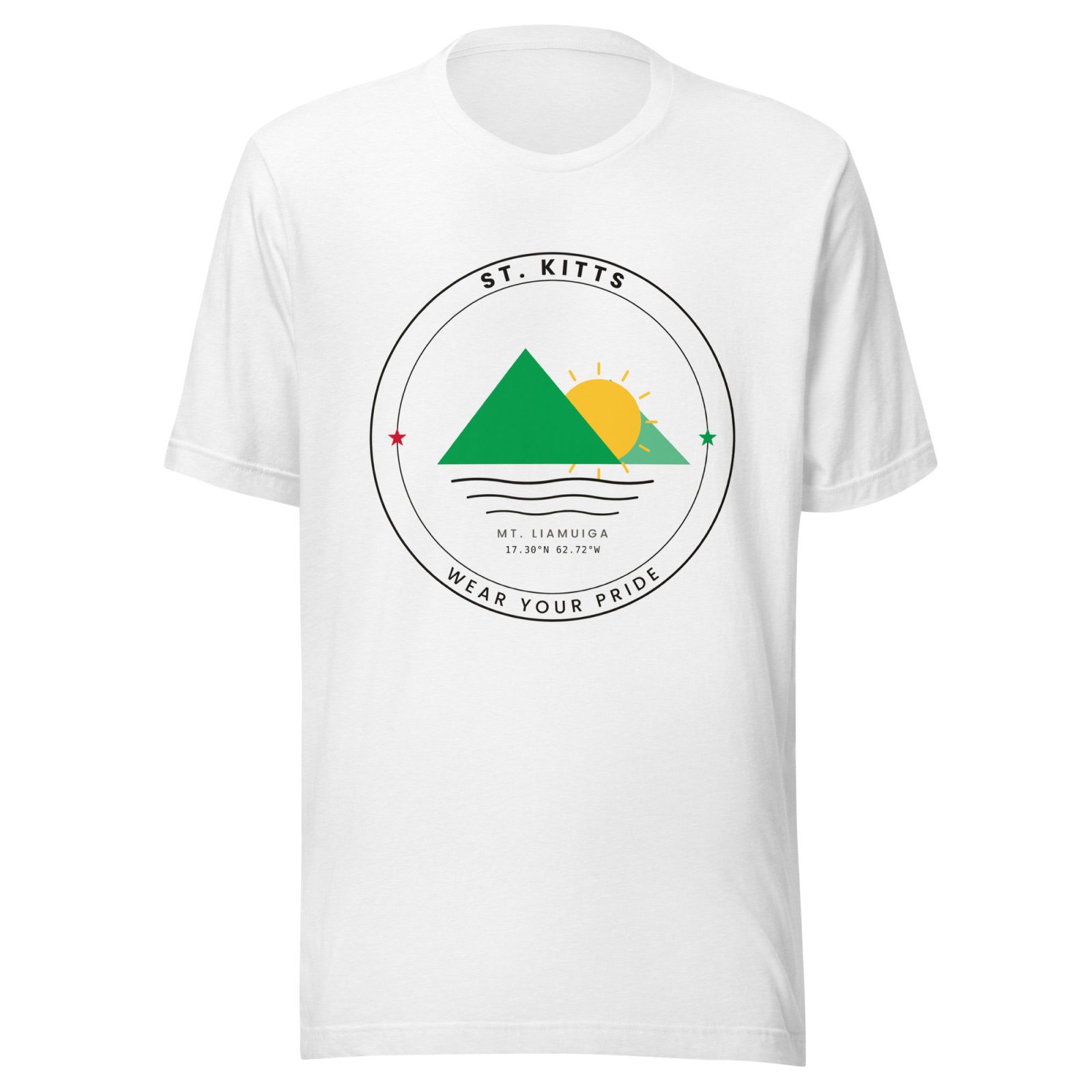 St. Kitts Wear Your Pride t-shirt in white
