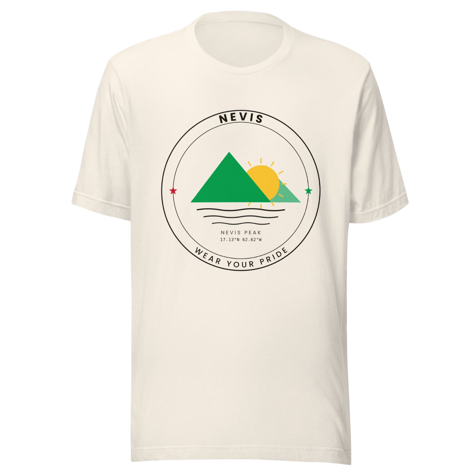 Nevis Wear Your Pride t-shirt in vintage white